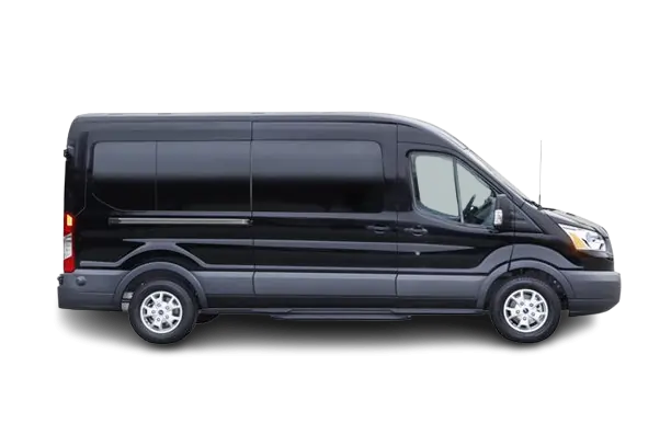 2025 Ford Transit Van for Toronto fleet services, cargo transport, and passenger shuttle services. Book now for customizable configurations and powerful performance."