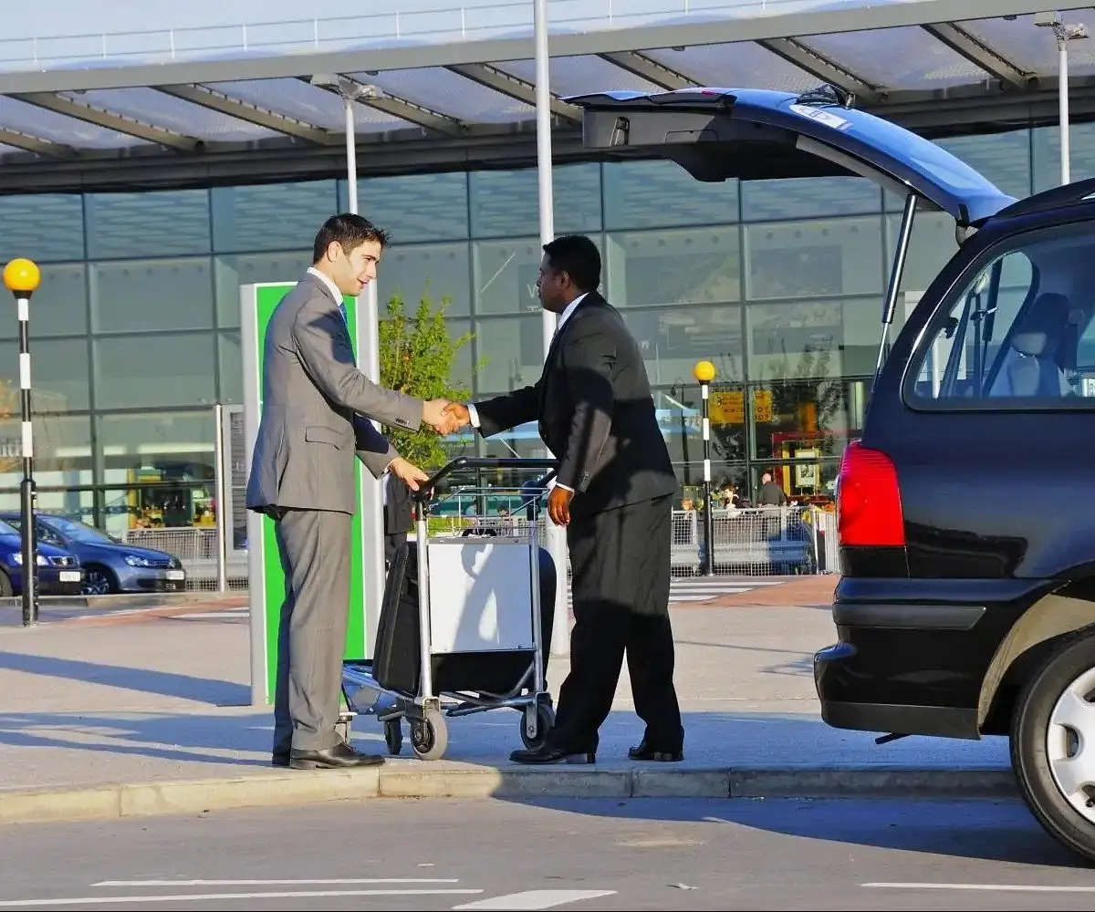 Luxury car ready for Pearson Airport transfer from Waterloo